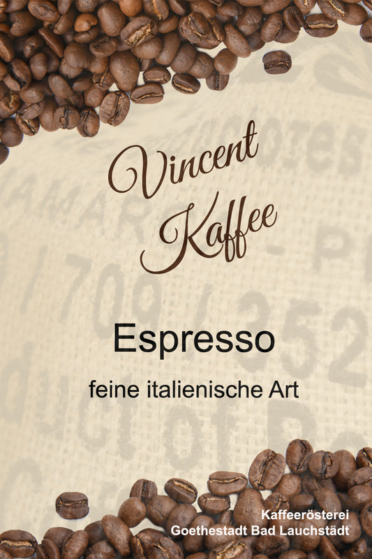 Vincent Kaffee - Espresso feine Italienische Art
